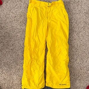 Columbia Yellow Snow Pants